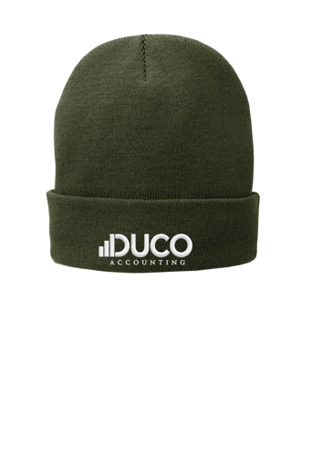 Variant Image for CP90L - Port Authority® Fleece-Lined Knit Cap - Duco - White 1C - E - Website Duco Accounting