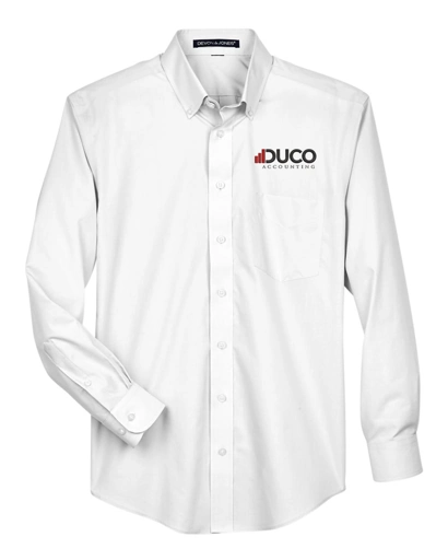 Variant Image for DG620 - Devon & Jones Men's Crown Collection® Broadcloth Woven Dress Shirt - Duco - FC Black - E - Website Duco Accounting
