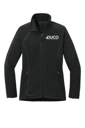 Color Image for EB225 - Eddie Bauer® Women's Full-Zip Microfleece Jacket - Black - Duco - White 1C