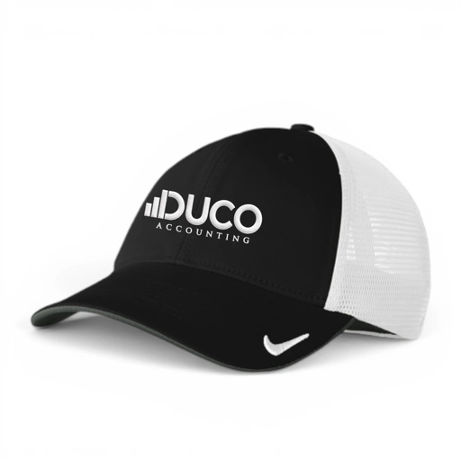 Variant Image for NKFB6448 - Nike Stretch-to-Fit Mesh Back Cap - Duco - White 1C - E - Website Duco Accounting