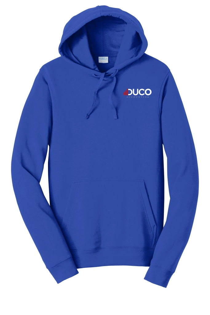 Variant Image for PC850H - Port & Co™ Fan Favorite™ Fleece Pullover Hooded Sweatshirt - Duco - FC White - D - Website Duco Accounting