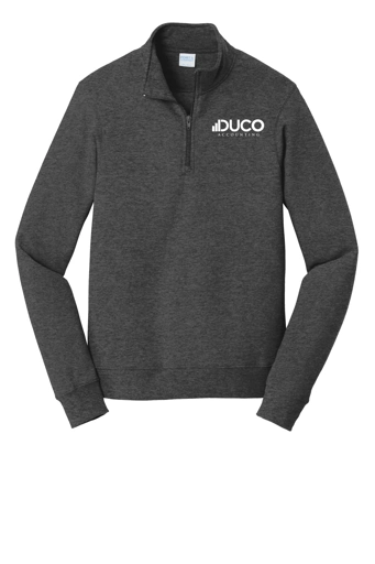 Variant Image for PC850Q - Port & Co™ Fan Favorite™ Fleece 1/4-Zip Pullover Sweatshirt - Duco - 1C White - D - Website Duco Accounting