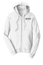 Color Image for PC850ZH - Port & Co™ Fan Favorite™ Fleece Full-Zip Hooded Sweatshirt - White - Duco - 1C Black - D