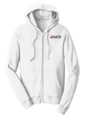 Color Image for PC850ZH - Port & Co™ Fan Favorite™ Fleece Full-Zip Hooded Sweatshirt - White - Duco - FC D