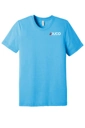Color Image for BC3413 - BELLA+CANVAS® Unisex Triblend Short Sleeve Tee - Aqua Triblend - Duco - 2C White - D