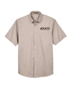 Variant Image for M500S - Harriton Men's Easy Blend™ Twill Dress Shirt With Stain-Release - Duco - Black 1C - E - Website Duco Accounting