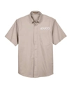 Variant Image for M500S - Harriton Men's Easy Blend™ Twill Dress Shirt With Stain-Release - Duco - White 1C - E - Website Duco Accounting