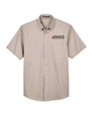 Variant Image for M500S - Harriton Men's Easy Blend™ Twill Dress Shirt With Stain-Release - Duco - FC Black - E - Website Duco Accounting