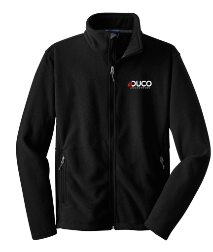 Color Image for F217 - Port Authority® Value Fleece Jacket - Black - Duco - 2C White - E