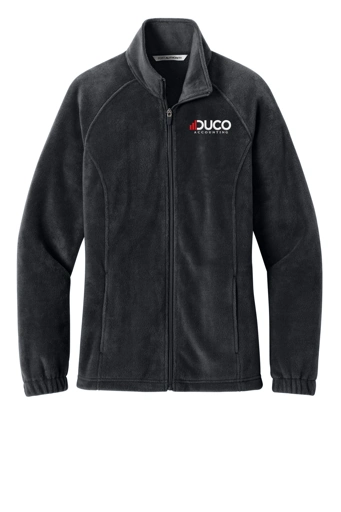 Color Image for L190 - Port Authority® Women’s Plush Fleece Full-Zip Jacket - Black - Duco - 2C White - E