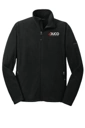 Color Image for EB224 - Eddie Bauer® Full-Zip Microfleece Jacket - Black - Duco - FC White - E