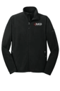 Color Image for EB224 - Eddie Bauer® Full-Zip Microfleece Jacket - Black - Duco - 2C White - E