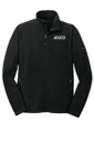 Color Image for EB224 - Eddie Bauer® Full-Zip Microfleece Jacket - Black - Duco - White 1C