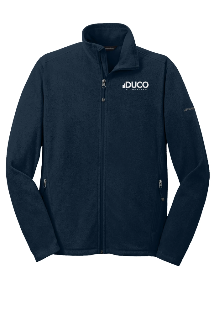 Variant Image for EB224 - Eddie Bauer® Full-Zip Microfleece Jacket - Duco - White 1C - E - Website Duco Accounting
