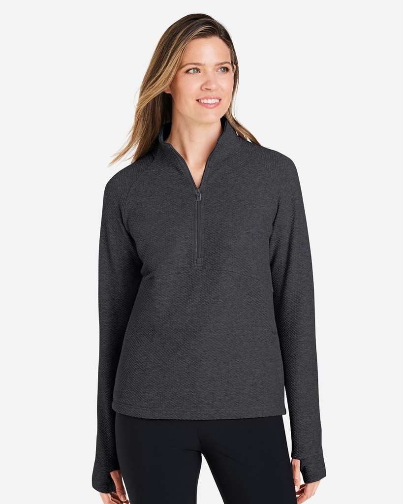 NE725W - North End Women's Spirit Textured Quarter-Zip Pullover