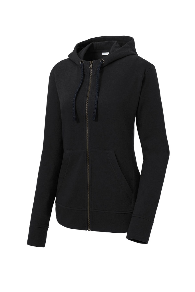 LST293 - Sport-Tek® Women's PosiCharge® Tri-Blend Wicking Fleece Full-Zip Hooded Jacket